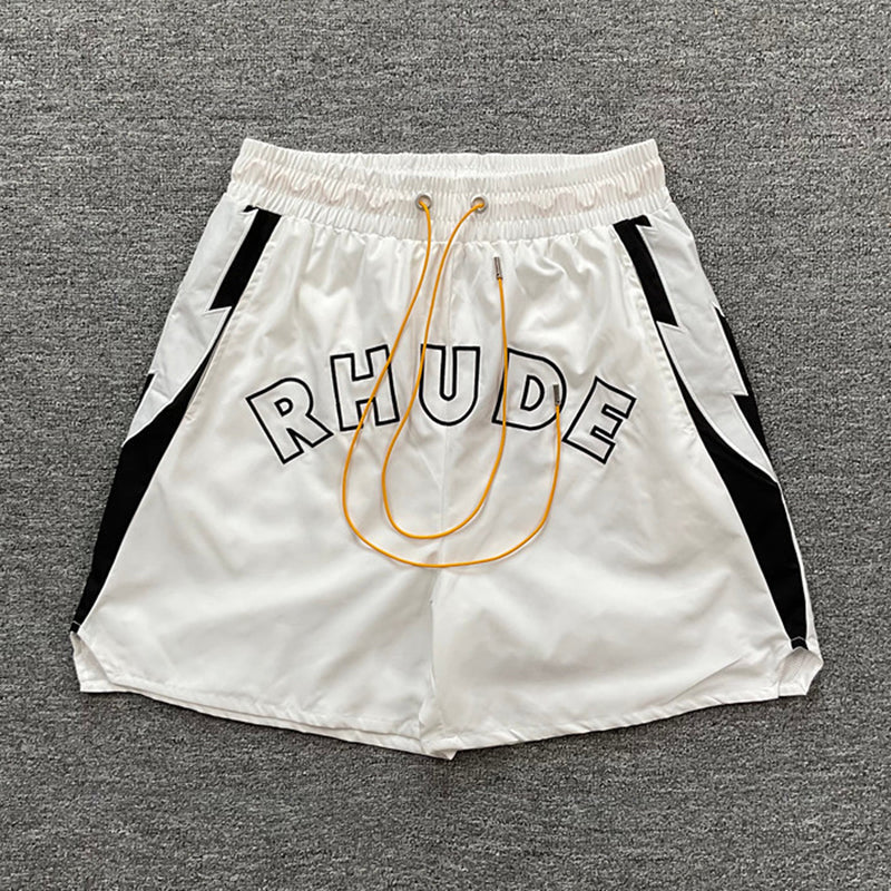 RHUDE Court Logo Short – Black / White