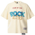 Fear of God x RRR123 Letter Print T-Shirt – Apricot