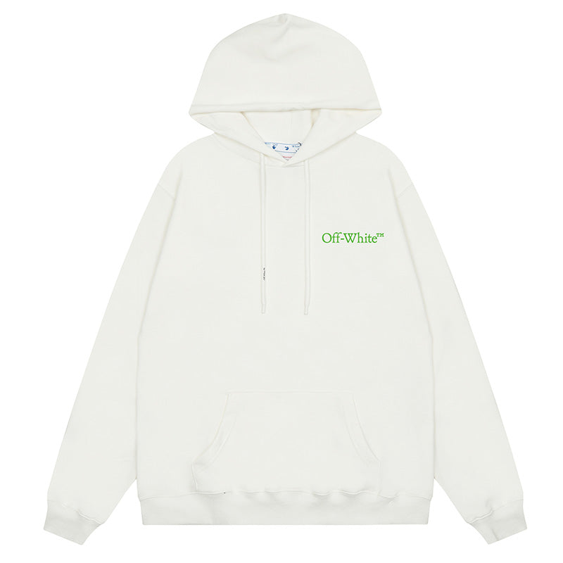 Off-White Gradient Arrow Slim Hoodie — Black / White