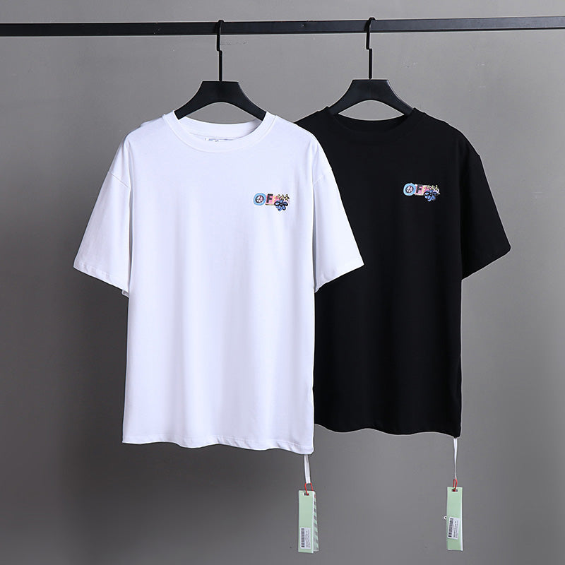 OFF-WHITE "OW Together" Colorful Graffiti Graphic T-Shirt