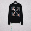 Off-White Oil Painting Series Arrow Pattern Crewneck Sweatshirt