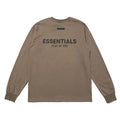 Fear of God Essentials Long Sleeve Tee – Brown / Black / Khaki / Apricot
