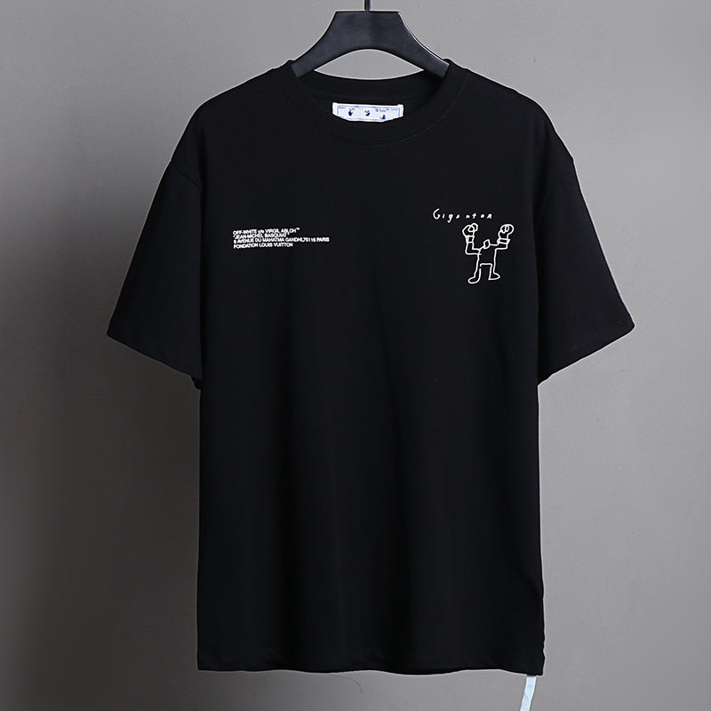 OFF-WHITE™ x Basquiat Graffiti Art Graphic T-Shirt