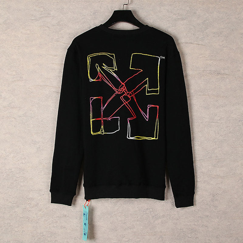 Off-White Cartoon Line Character Crewneck Sweatshirt