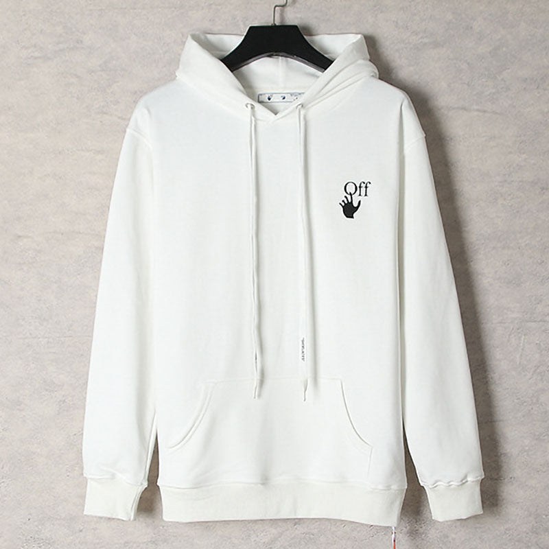 Off-White Color Gradient Arrow Hoodie – Blue to Orange Ombre