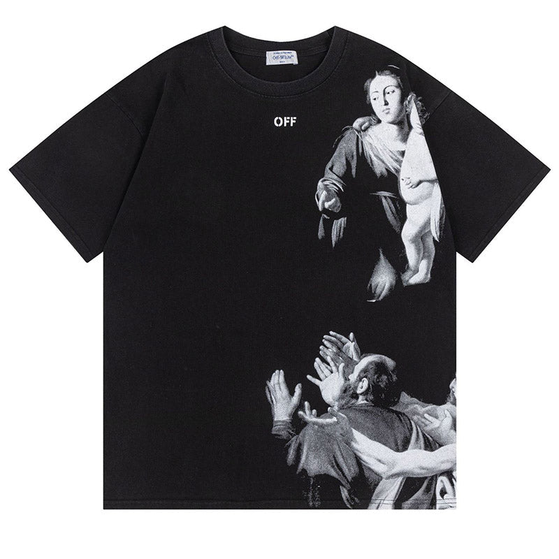Off-White Blurred Mary Skater T-Shirt — Black