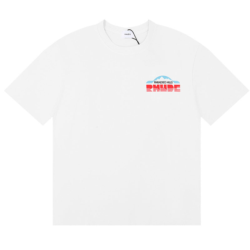 RHUDE Black Dove Lettering Print T-Shirt