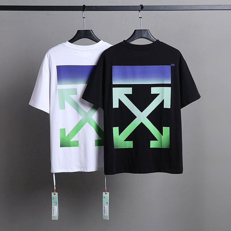 OFF-WHITE Gradient Cartoon Arrow Pattern T-Shirt