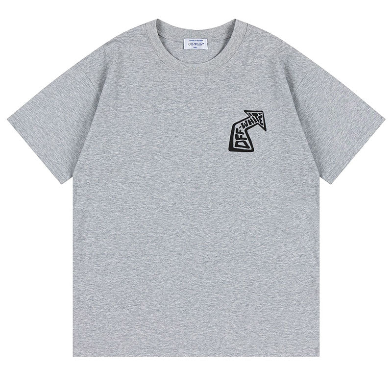 Off-White Arrows-Print T-Shirt — Grey / Black / White