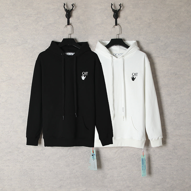 Off-White Color Gradient Arrow Hoodie – Blue to Orange Ombre