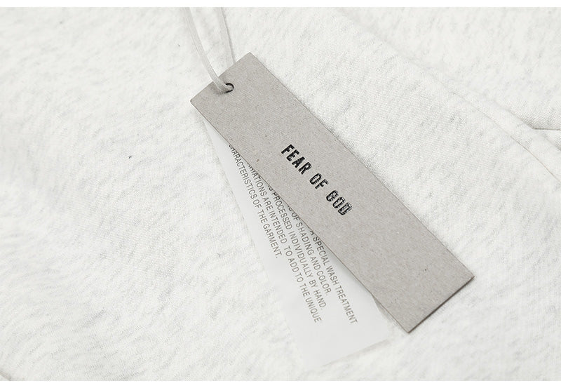 Fear Of God Season 7 FG Flocked Letters Hoodie – Ashes