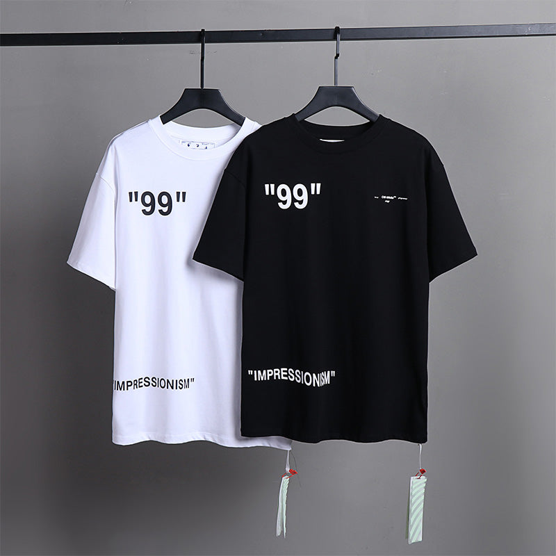 OFF-WHITE "Ice Man" Melting Figure Graphic T-Shirt