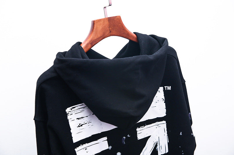 OFF-WHITE Fireworks Splash Graffiti Hoodie