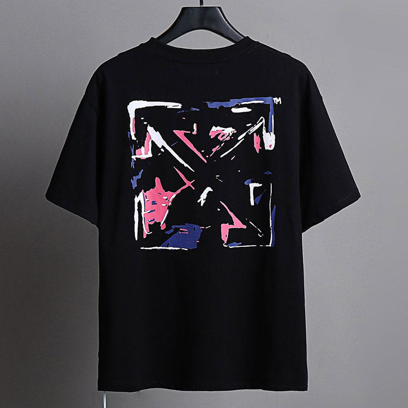 OFF-WHITE Cartoon Colorful Arrow Pattern T-Shirt