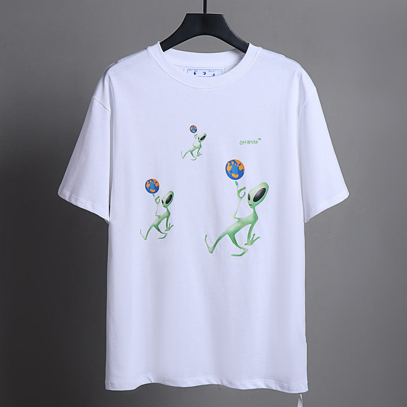 OFF-WHITE Alien Globe Graphic T-Shirt