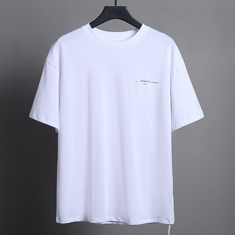 OFF-WHITE Pink Brushstroke Arrow Graphic T-Shirt