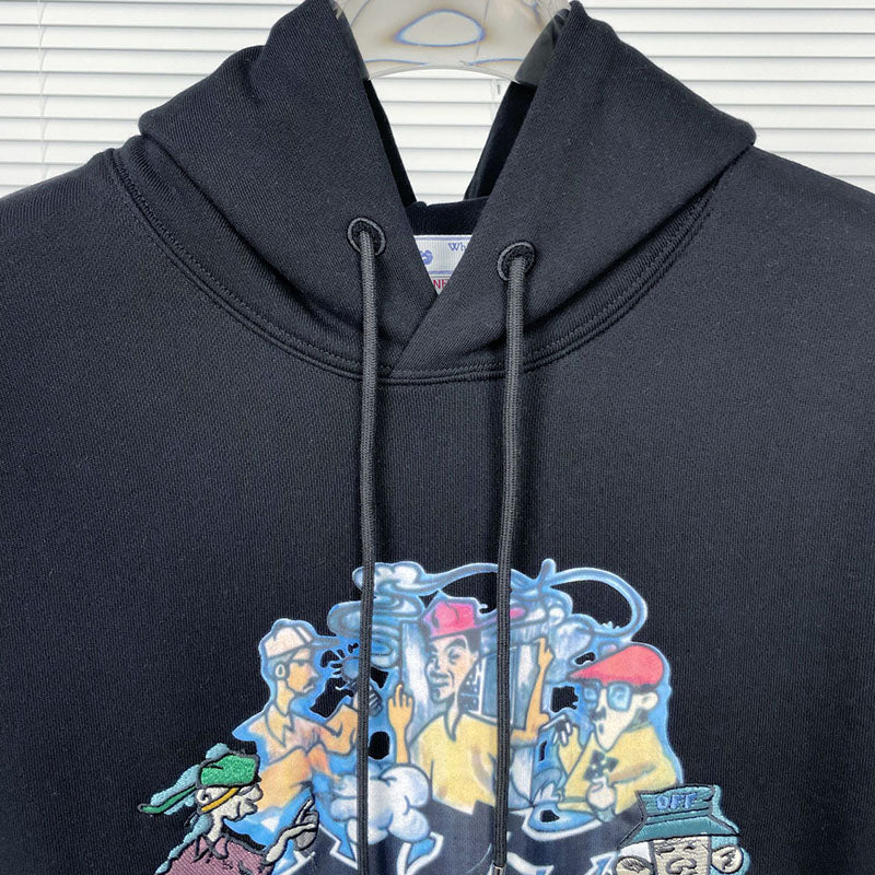 OFF-WHITE Graffiti Graphic Hoodie