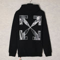 Off-White Oil Painting Series Arrow Hoodie – Monochrome Photo Print