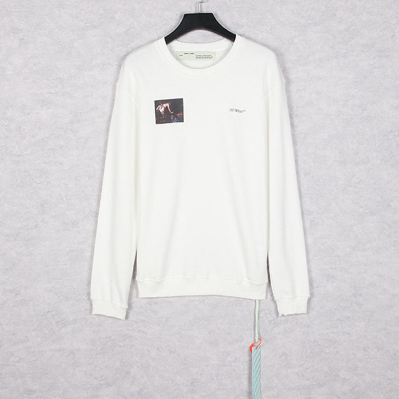 Off-White Oil Painting Series Arrow Pattern Crewneck Sweatshirt