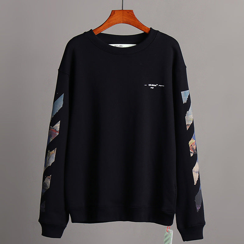 Off-White Classic Monet Oil Painting Arrow Crewneck Sweatshirt