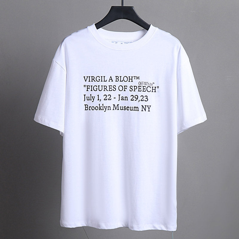 OFF-WHITE Creative Letter Arrow Pattern T-Shirt