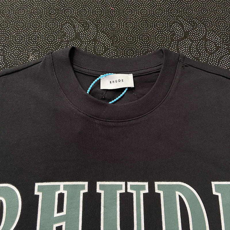 RHUDE Aspen Ski Crest Tee – Black