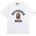 BAPE x Neighborhood Ape Head College Tee