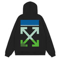 Off-White Gradient Arrow Slim Hoodie — Black / White