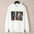OFF WHITE Caravaggio Triptych Taped Hoodie – White & Black