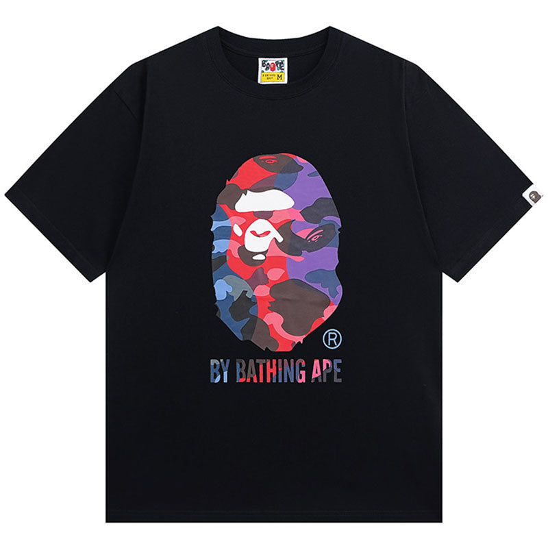 BAPE Color Camo Ape Head By Bathing Ape Tee