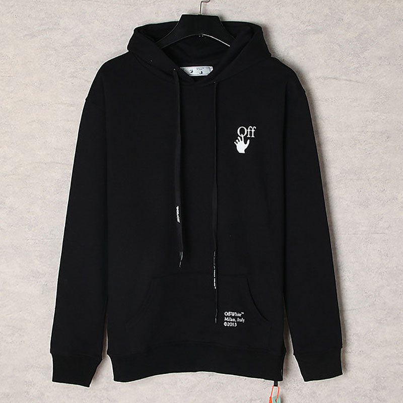 Off-White Oil Painting Series Arrow Hoodie – Monochrome Photo Print
