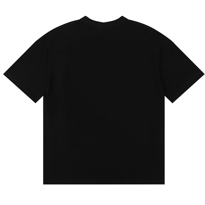 RHUDE Yacht Club Logo-Print Cotton-Jersey T-Shirt – Apricot / Black / White