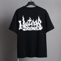 OFF-WHITE "No Fear" Flame Gothic Graphic T-Shirt