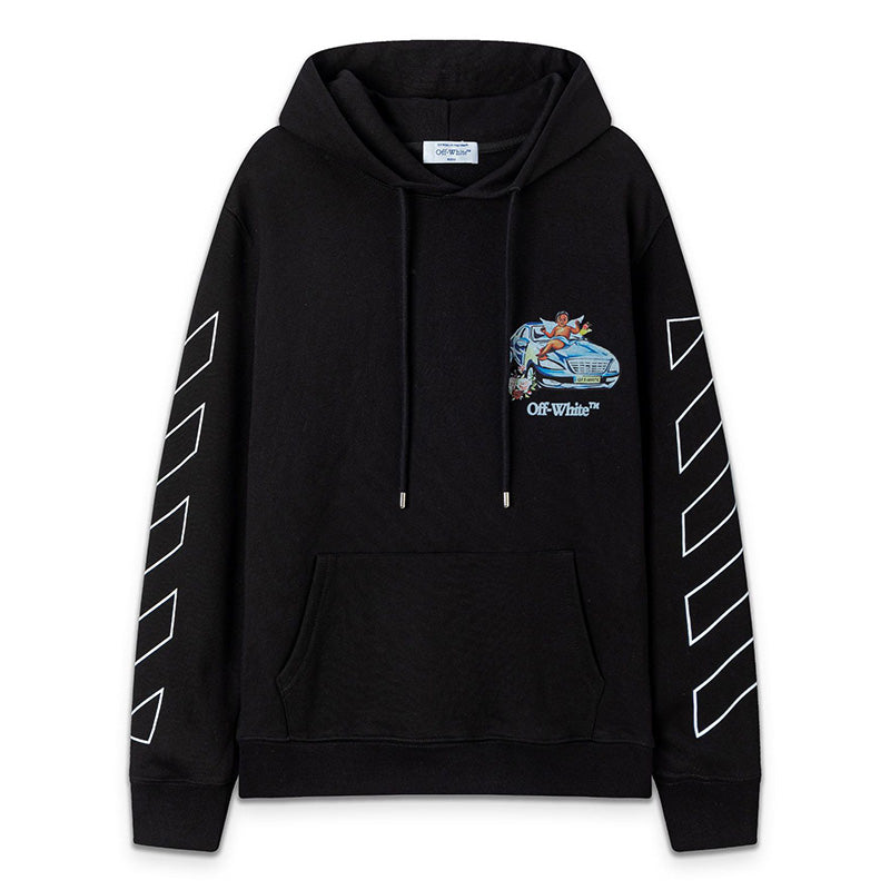 OFF-WHITE Angels & Car Collage Graphic Hoodie