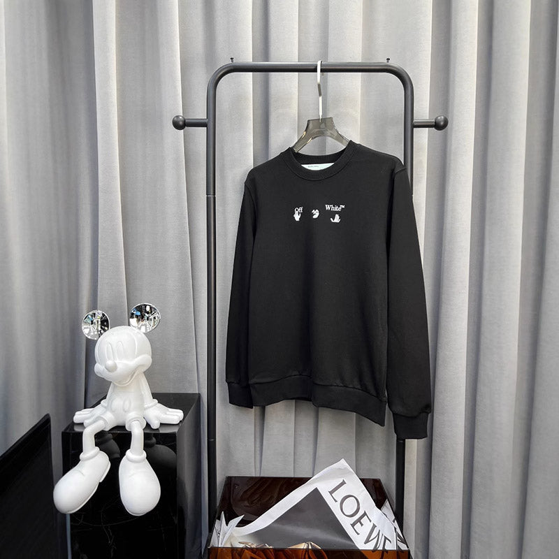 Off-White Fleece Crewneck Sweatshirt
