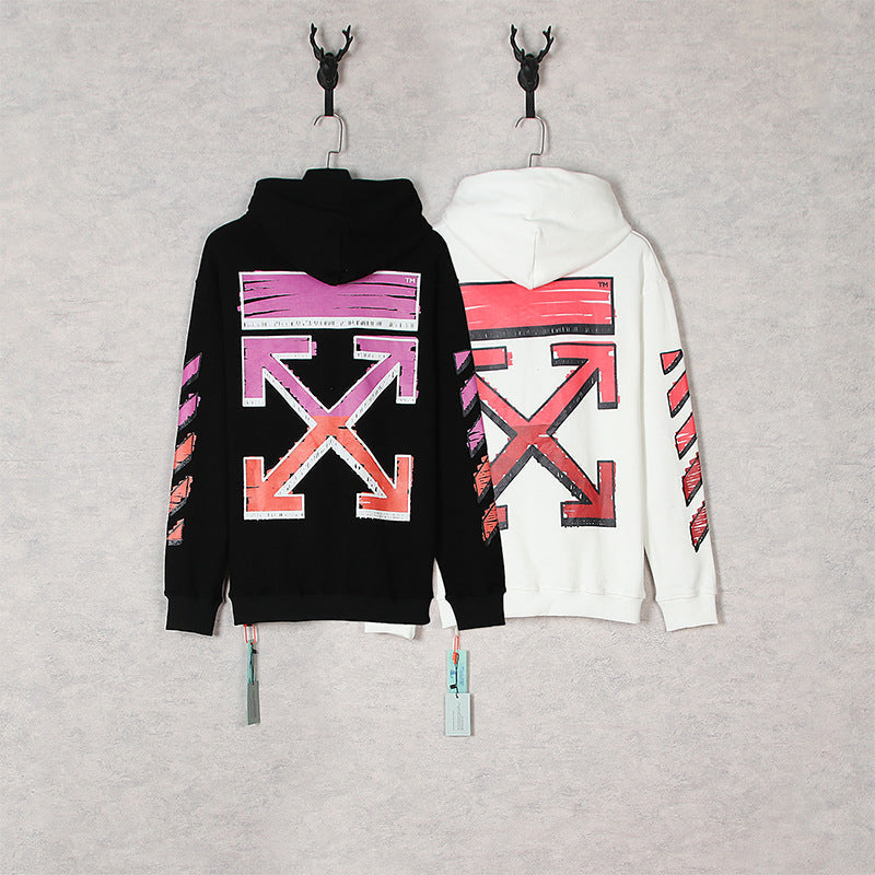 OFF-WHITE Logo Drawstring Hoodie