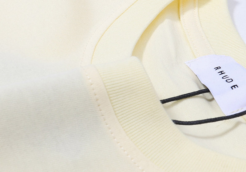 RHUDE T-Shirt – Apricot / White / Black