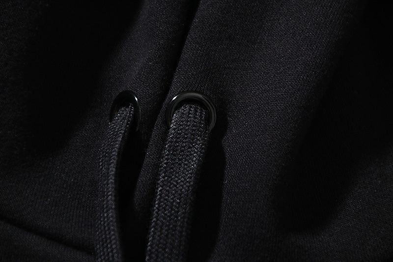 Off-White Cotton Crewneck Sweatshirt — Black