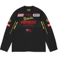 Supreme Vanson Leathers L/S Tee — Black / Beige