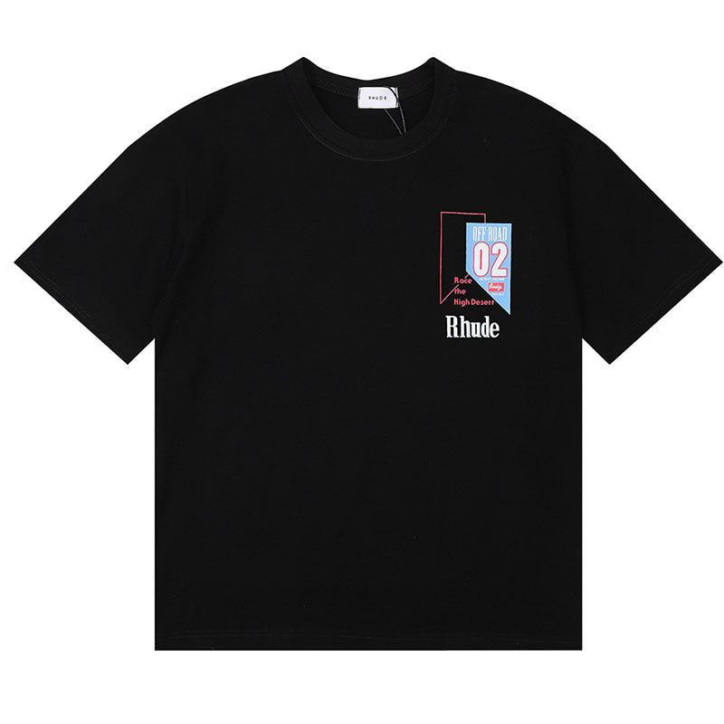 RHUDE T-Shirt – Black / Apricot / White