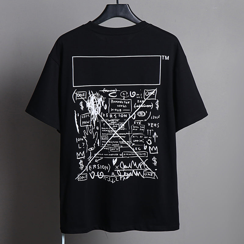 OFF-WHITE™ x Basquiat Graffiti Art Graphic T-Shirt