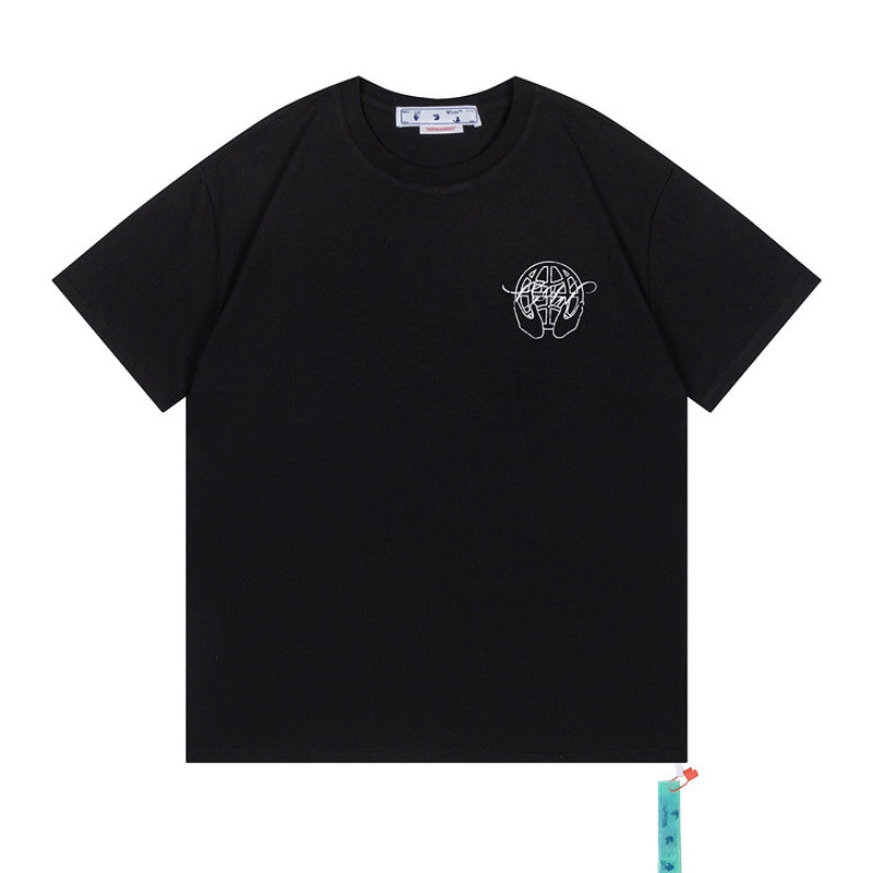 Off-White Graphic T-Shirt (Black/White/Purple)