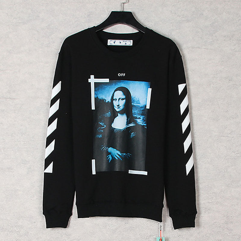 Off-White Mona Lisa Pattern Crewneck Sweatshirt
