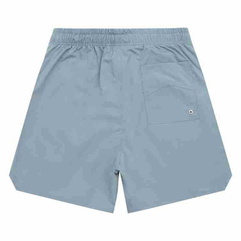 RHUDE 3M Reflective Letters Mesh Drawstring Shorts – Gray Blue / Pink