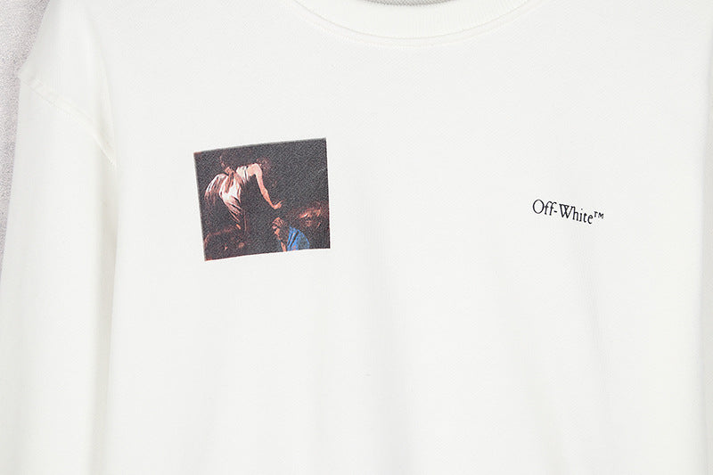 Off-White Oil Painting Series Arrow Pattern Crewneck Sweatshirt