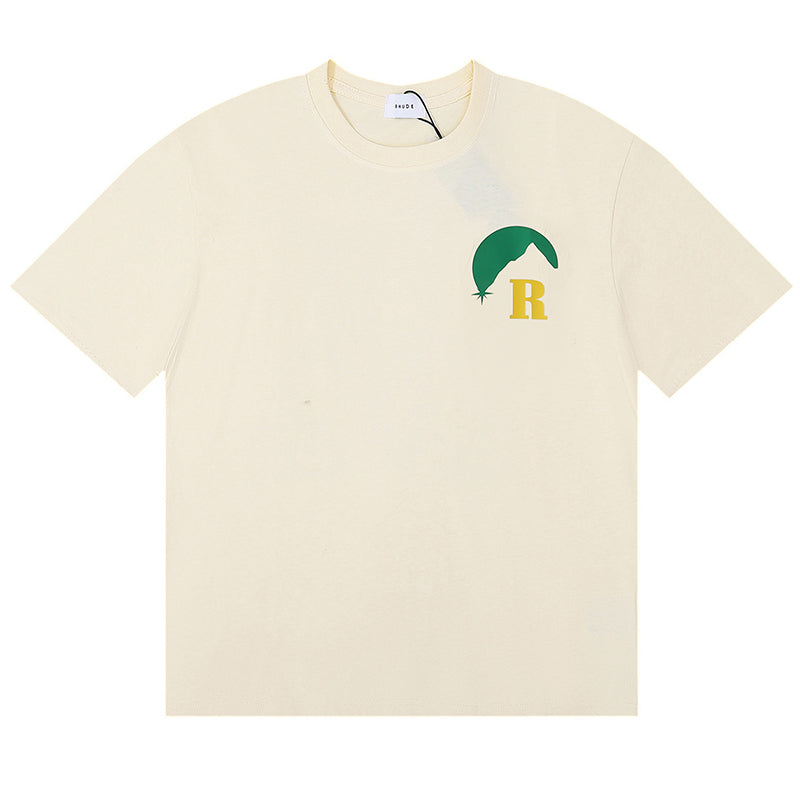 RHUDE T-Shirt – White / Apricot / Black