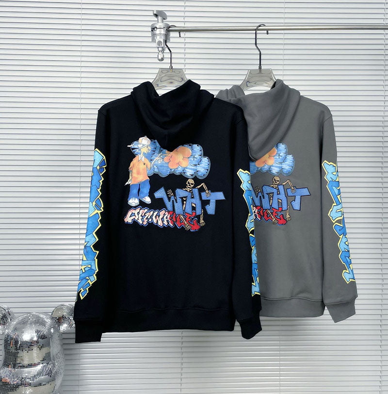 OFF-WHITE Graffiti Graphic Hoodie