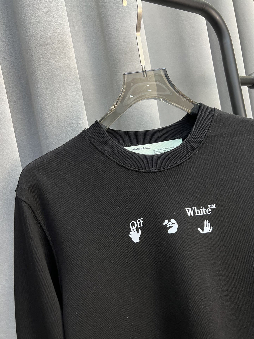 Off-White Fleece Crewneck Sweatshirt
