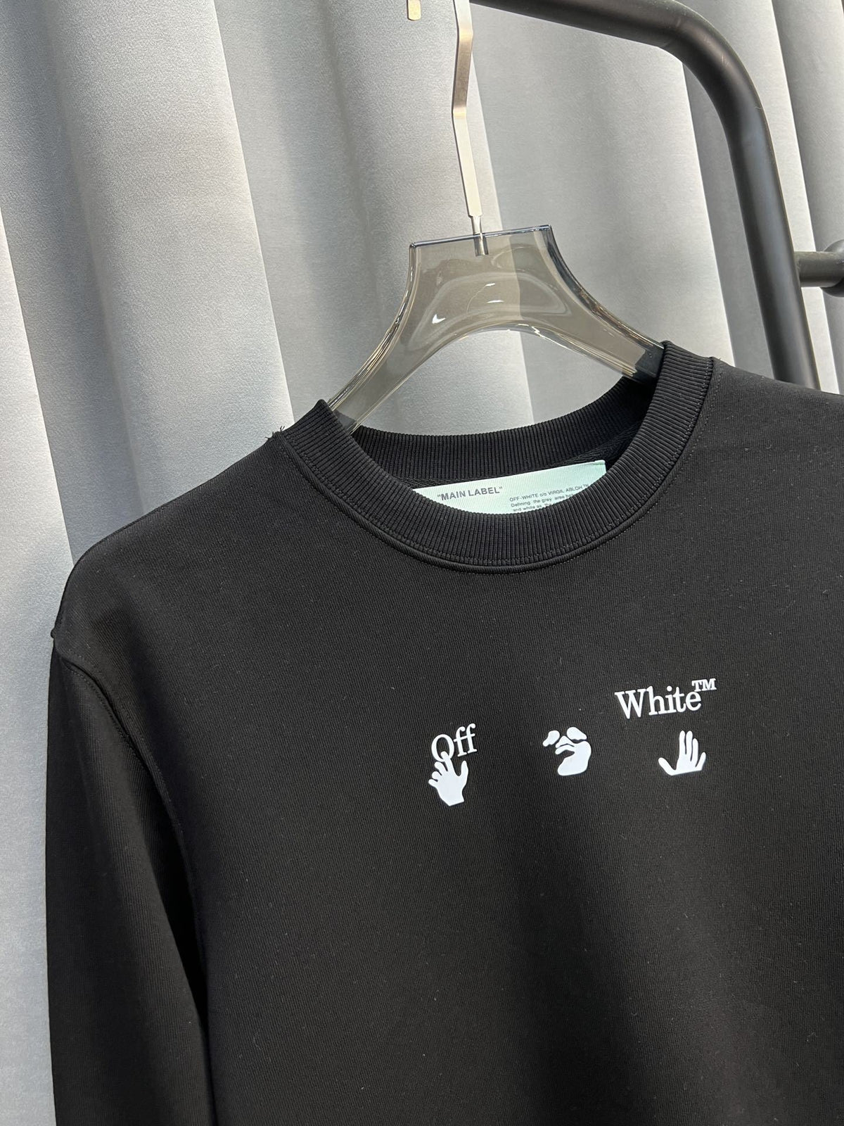 Off-White Fleece Crewneck Sweatshirt