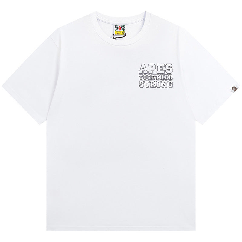 BAPE Color Camo College Logo Tee